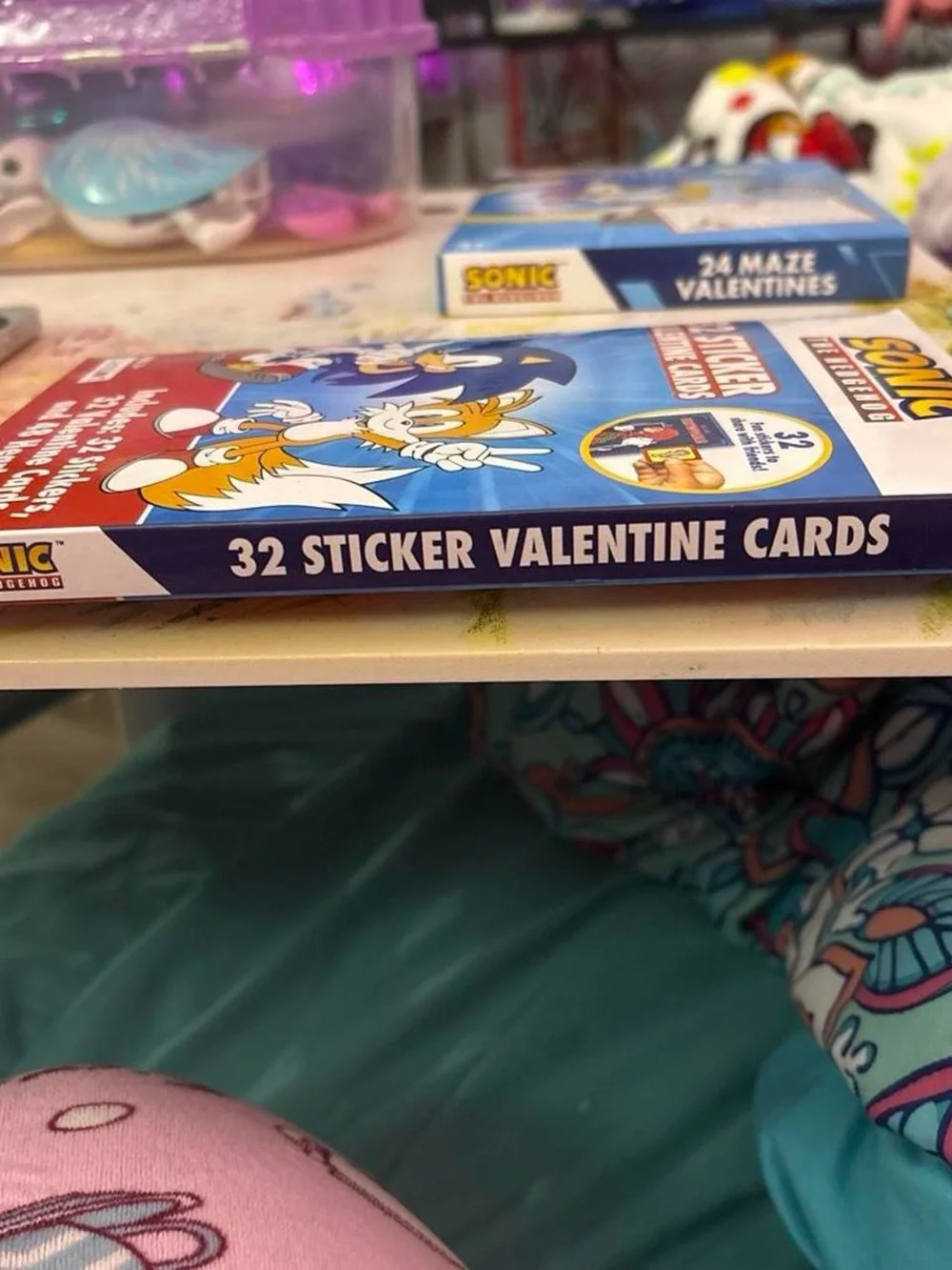 Sonic the Hedgehog 32 Sticker Valentine Cards